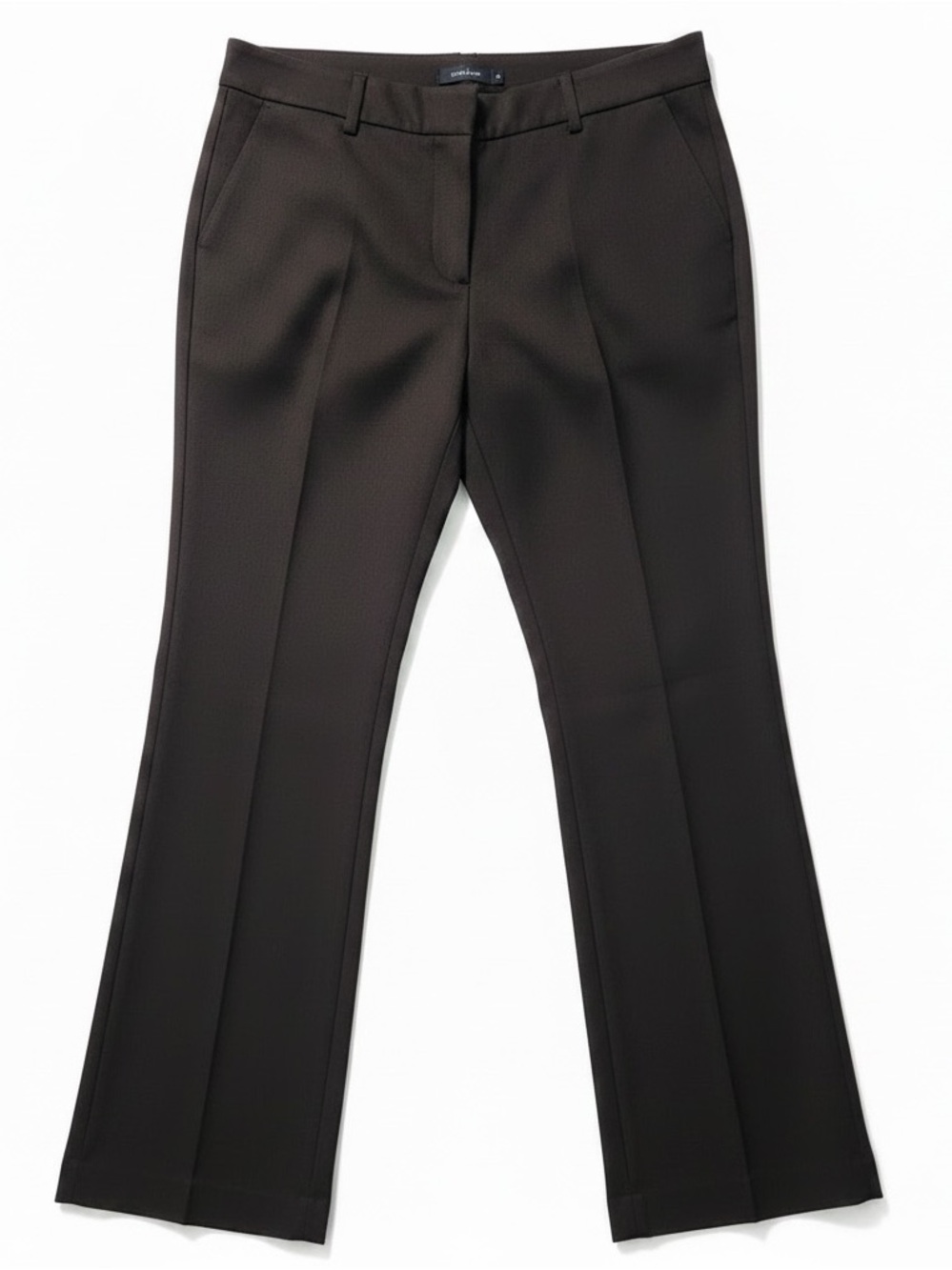 NWT Ann Taylor Women’s Black Bootcut Dress Trousers Pants Linen Blend Classic